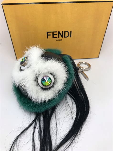 fendi monster fur charm|fendi monster bag charm.